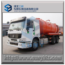 Camión de succión de aguas residuales 6X4 Camión de vacío de vacío HOWO 16 Cmb